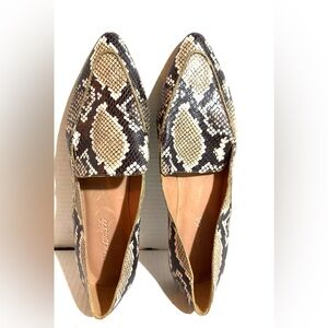 Madewell Snakeskin leather Patterned Women's Loafers